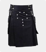 Black-Utility-Kilt-with-Detachable-Pockets