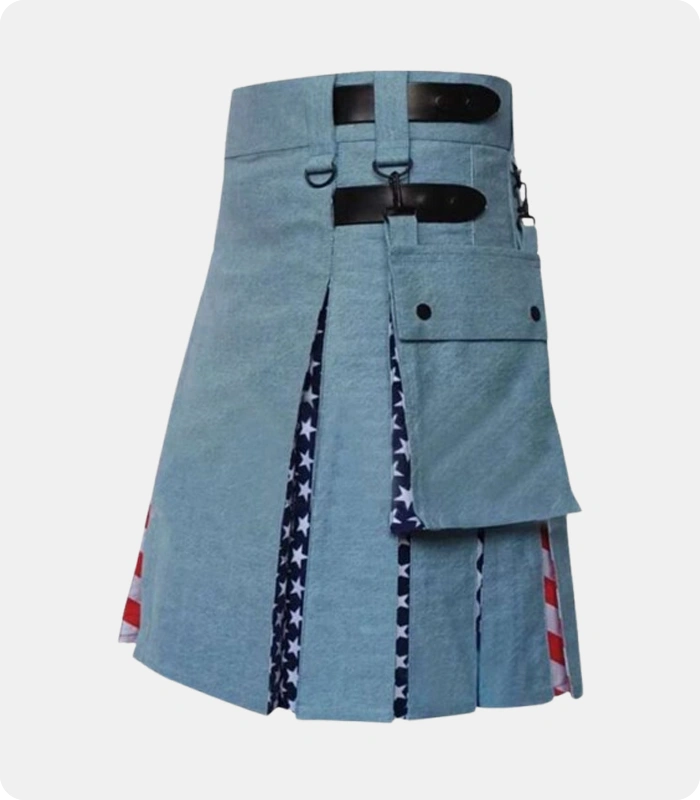 Blue-Denim-USA-Flag-Hybrid-Kilt-Right-Side
