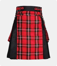 Gothic-Black-and-Macgregor-Tartan-Hybrid-Kilt