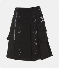 Men's-Black-Fashion-Steampunk-Gothic-Kilt