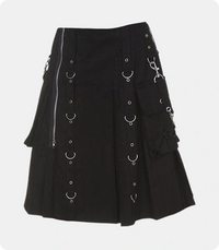 Men's-Black-Fashion-Steampunk-Gothic-Kilt