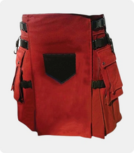 Burgundy-Utility-Kilt-with-Multiple-Pockets