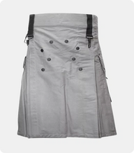 Stylish-Grey-Utility-Kilt-with-Decorated-Apron