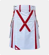 White-And-Red-Pleated-Hybrid-Kilt