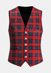 Custom Made Maclachlan modern tartan Waistcoat