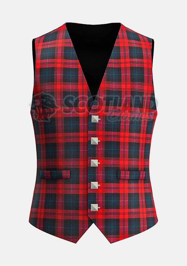 Custom Made Maclachlan modern tartan Waistcoat