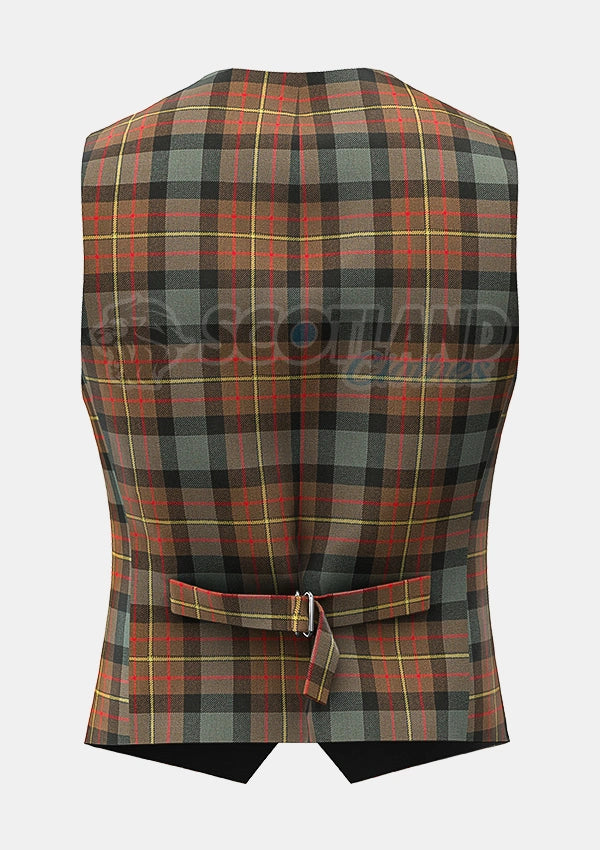 Custom Made Maclaren weathered tartan Waistcoat
