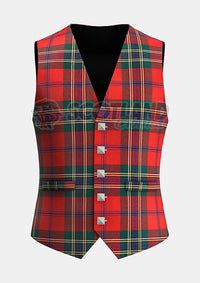 Custom Made Maclean of duart ancient tartan Waistcoat