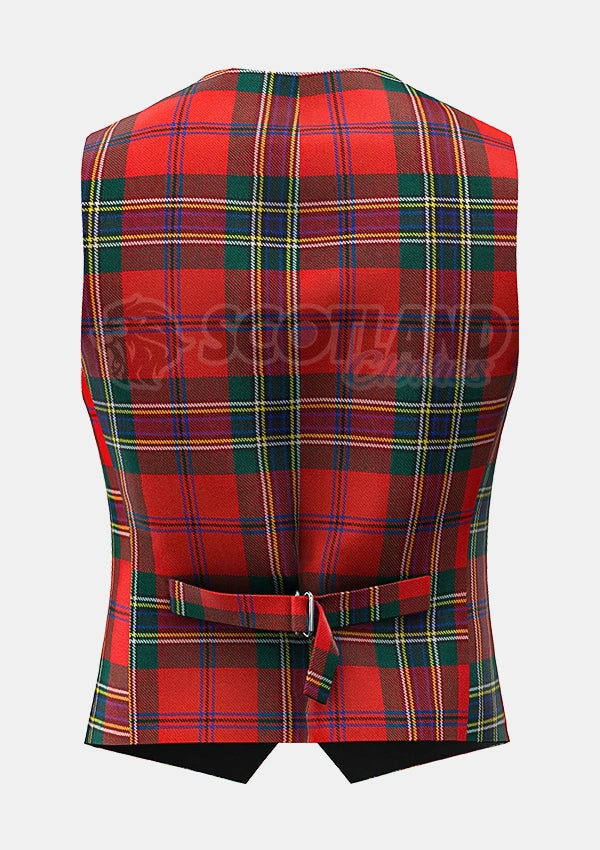 Custom Made Maclean of duart ancient tartan Waistcoat