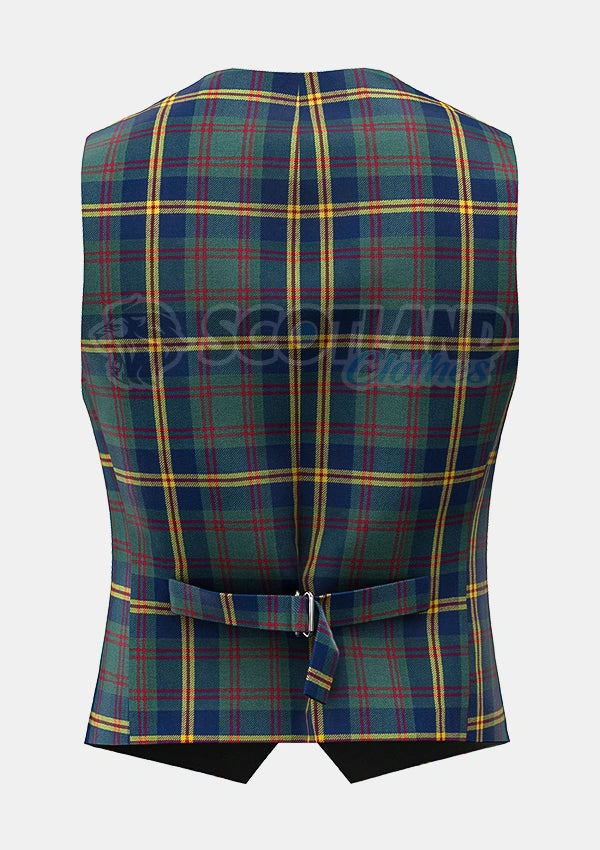 Custom Made US-Marine Corp Tartan Waistcoat
