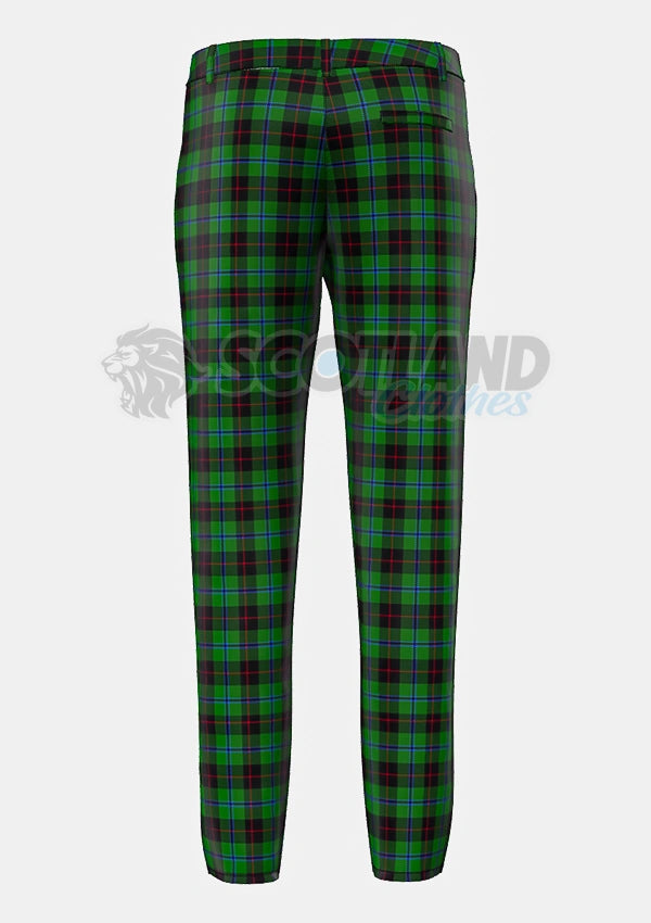 Douglas, Black Tartan Trouser Back
