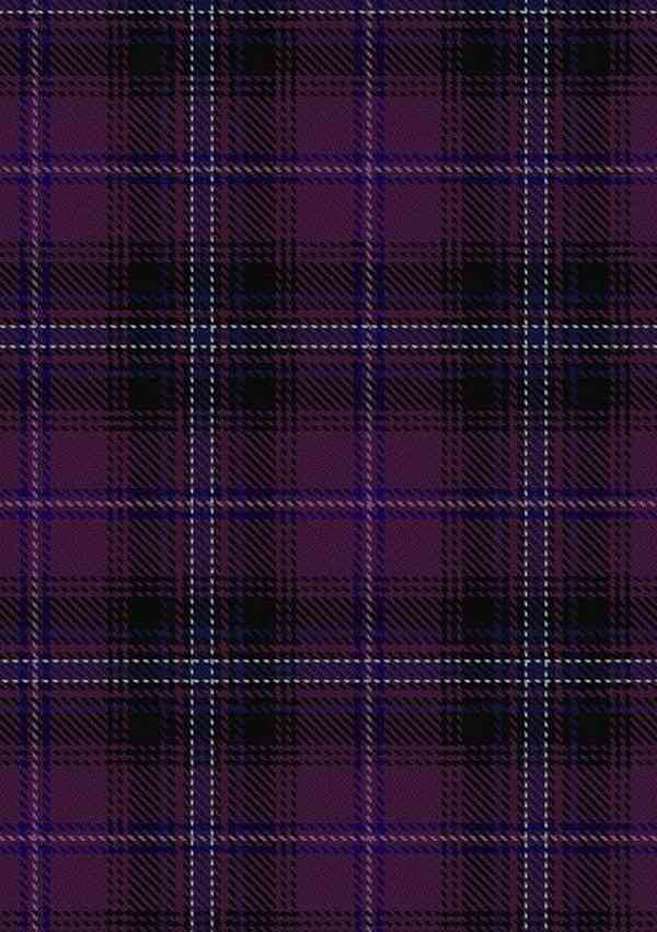 Hand Made Purple Tartan Fabric