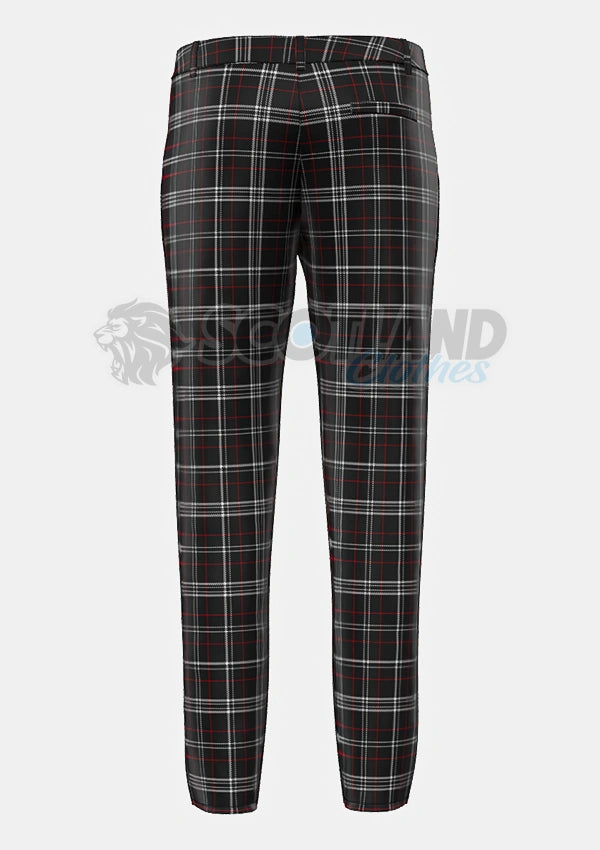 St Mirren Tartan Trouser Back