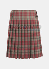 Alisa Pink Tartan Kilt Back