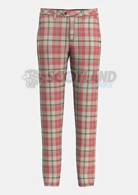 Alisa Pink Tartan Trouser