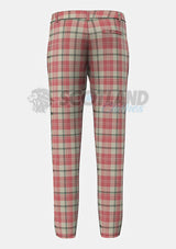 Alisa Pink Tartan Trouser Back