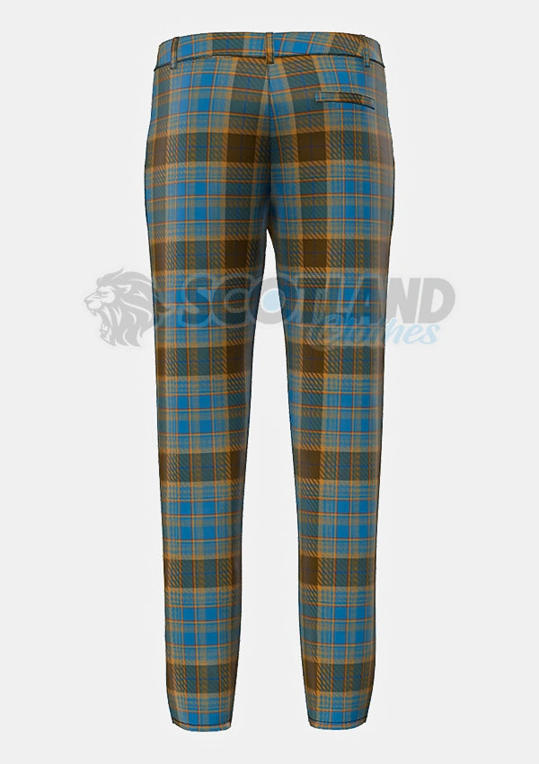 Allan Tartan Trouser Back