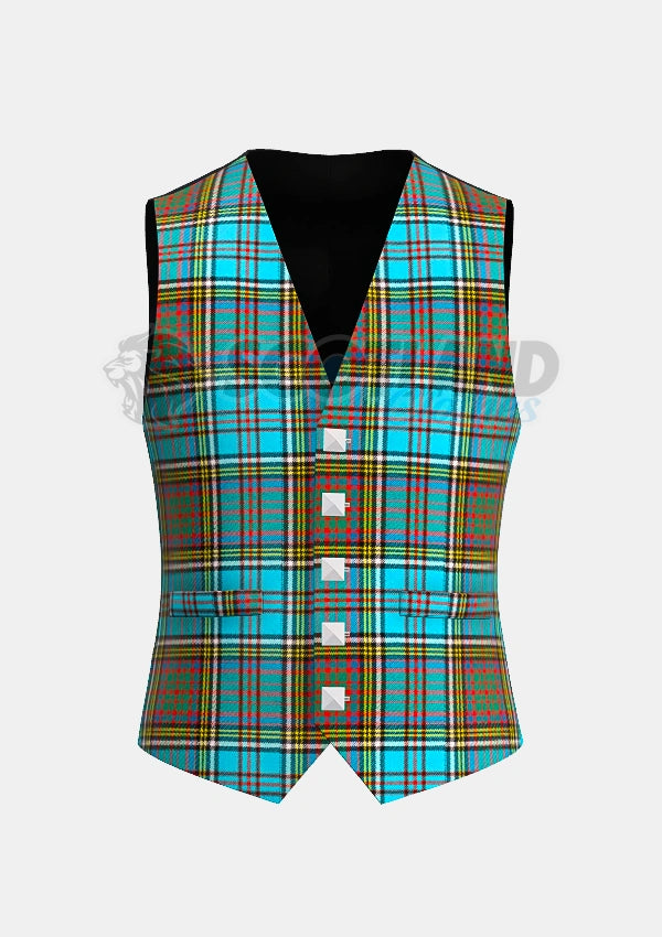 Anderson Tartan Waistcoat Front