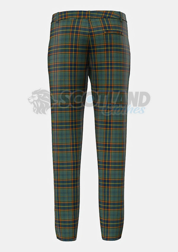 Antrim County Tartan Trouser Back