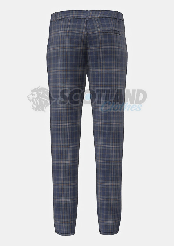 Arran Mist Tartan Trouser Back
