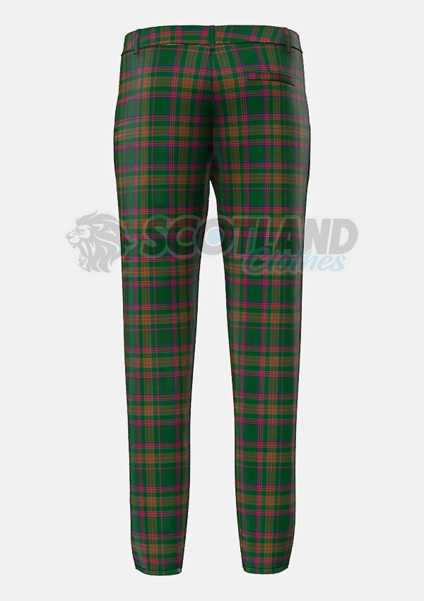 Berry Tribute Tartan Trouser Back