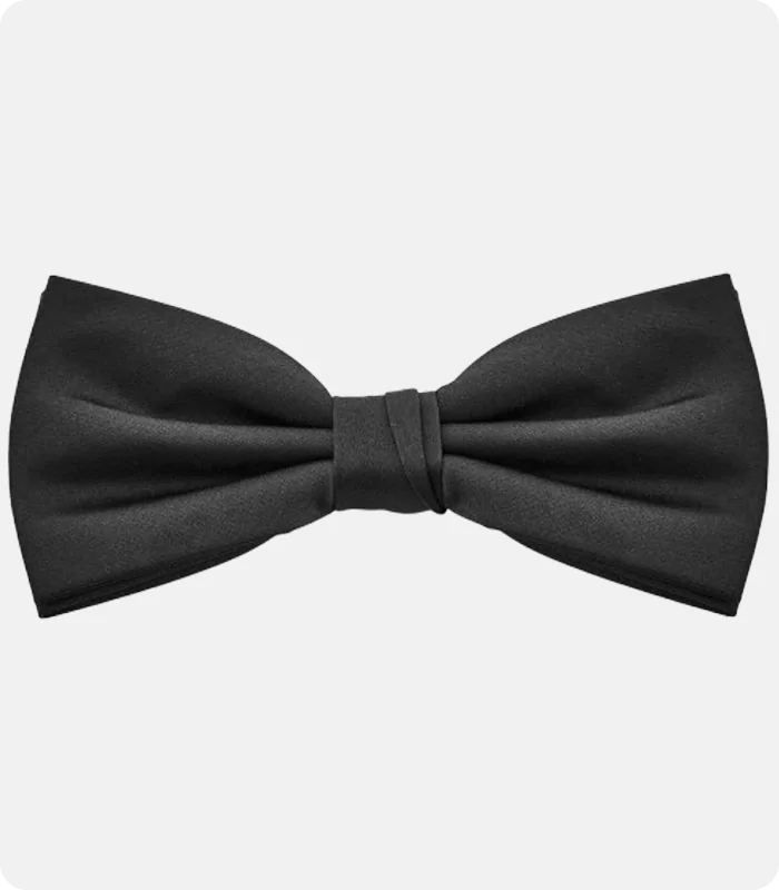 Black Pre Tied Bow Tie