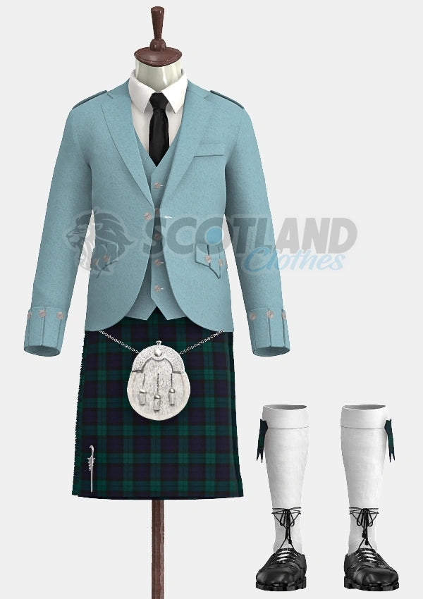 Black Watch Tartan Argyle Outfit
