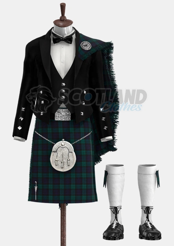 Black Watch Tartan Prince Charlie Outfit