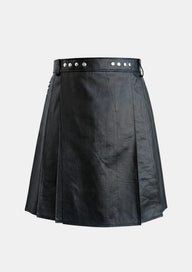Black Leather Kilt