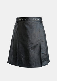 Black Leather Kilt