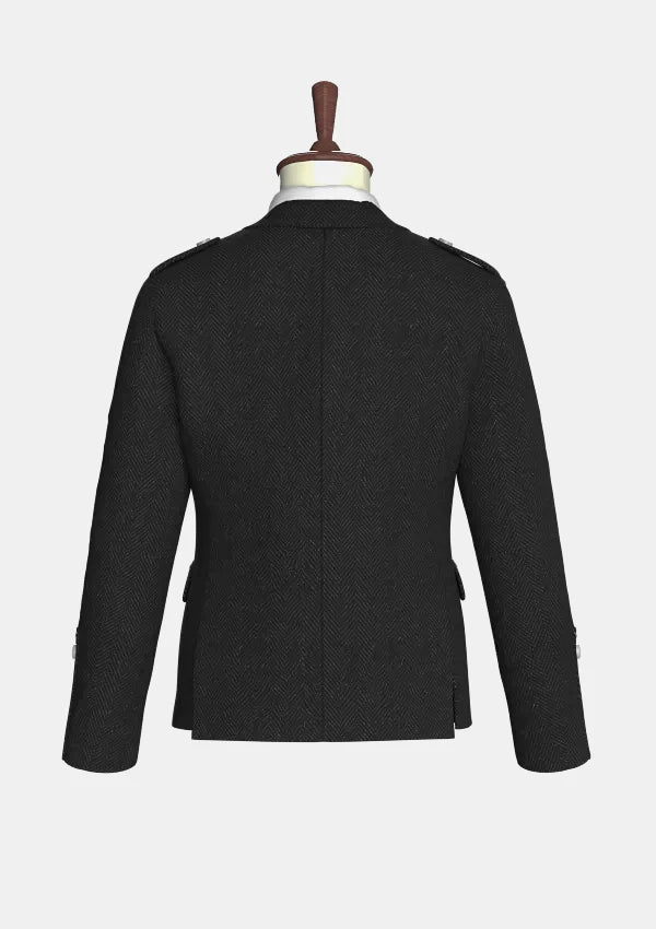 Black_Tweed_Argyle_Kilt_Jacket_back_image