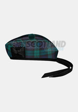 Black Watch Tartan Glengarry Hat Side
