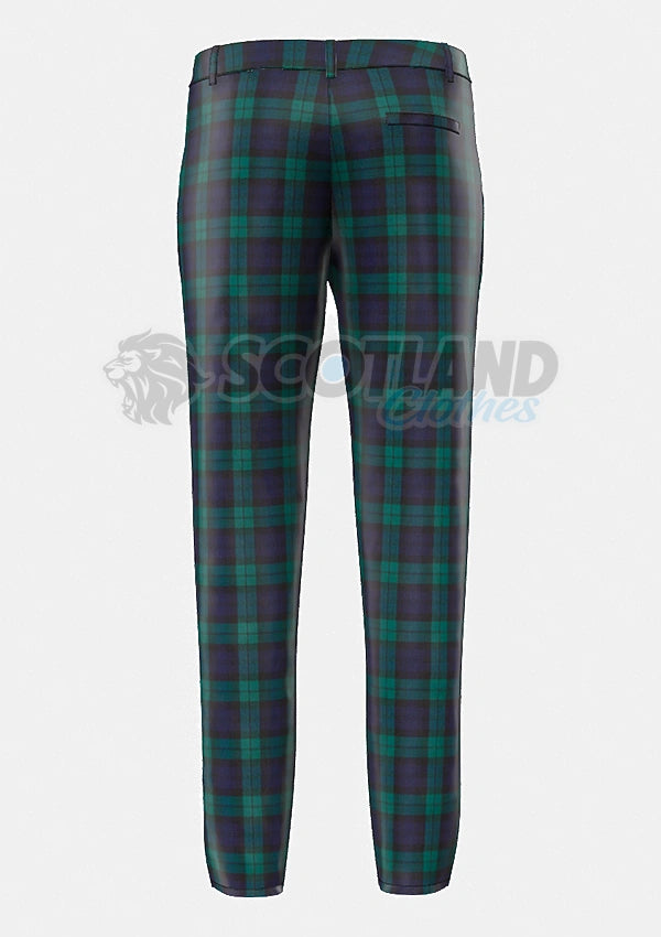 Black Watch Tartan Trouser Back