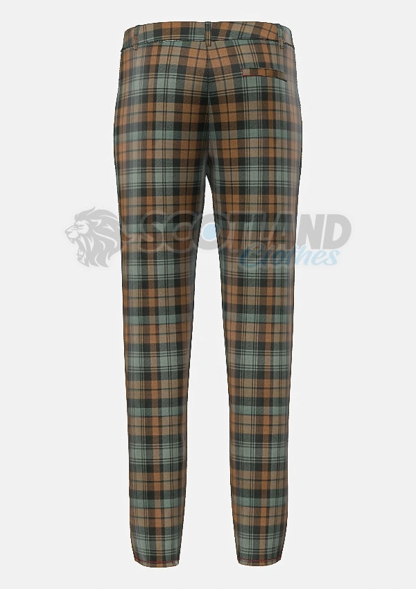 Black Watch Weathered Tartan Trouser Back