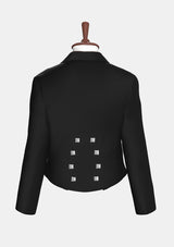 Black Wool Prince Charlie Jacket