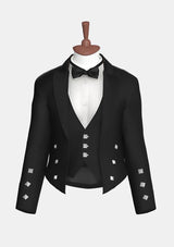 Black Wool Prince Charlie Jacket