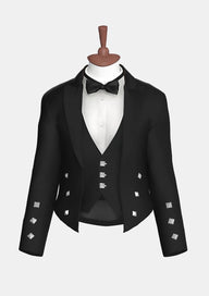 Black Wool Prince Charlie Jacket