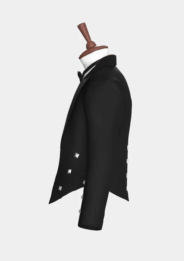 Black Wool Prince Charlie Jacket
