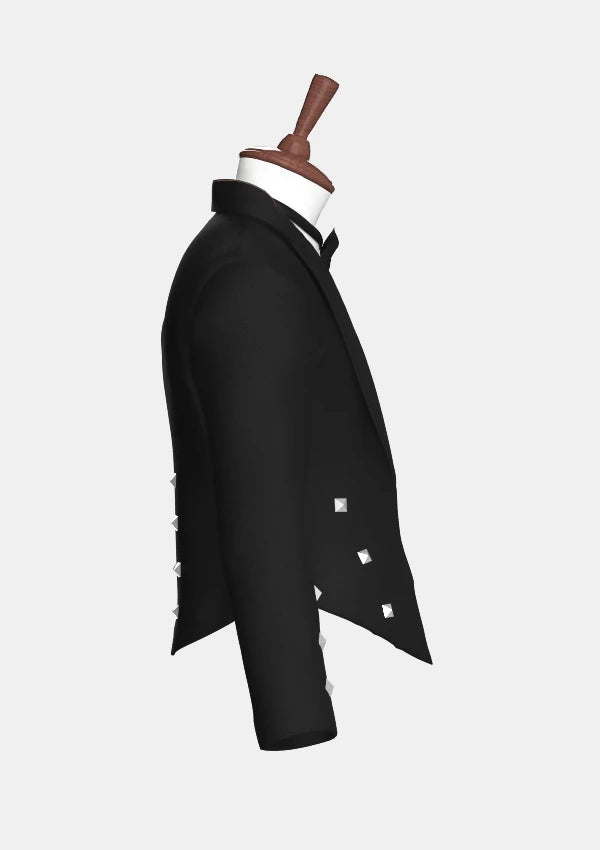 Black Wool Prince Charlie Jacket