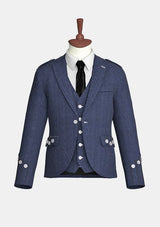 Blue_Tweed_Argyle_Kilt_Jacket_front_image