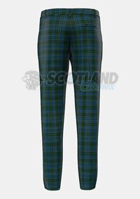 Brennan, B Tartan Trouser Back