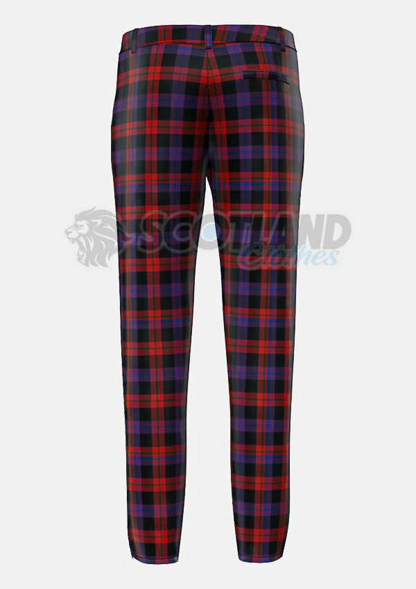 Brown Tartan Trouser Back