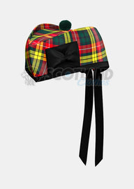 Buchanan Tartan Glengarry Hat Front