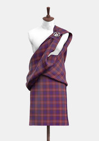Bute Heather, Autumn Tartan  Great Kilt Front
