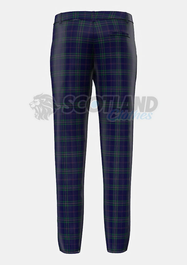Callaghan Tartan Trouser Back