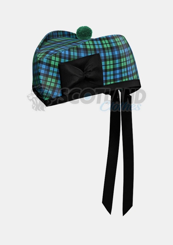 Campbell Tartan Glengarry Hat Front