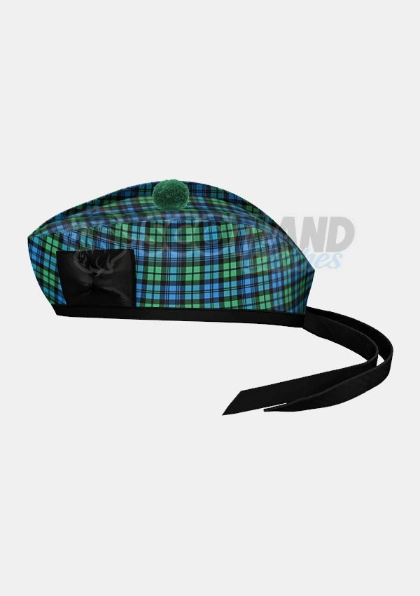 Campbell Tartan Glengarry Hat Side