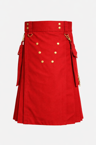 Red Deluxe Utility Kilt