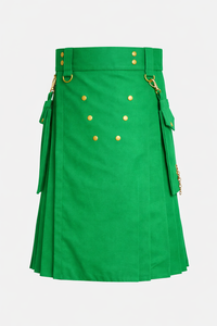 Olive Green Deluxe Utility Kilt