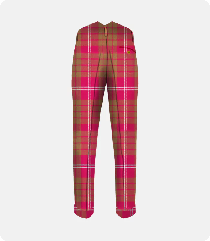 Clan Crawford Weathered Tartan Trouser Back